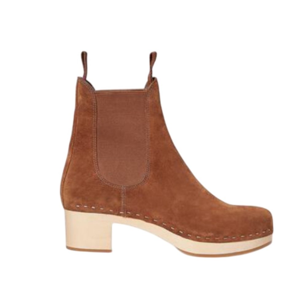 Loeffler Randall Tan Suede Chelsea Ankle Boots